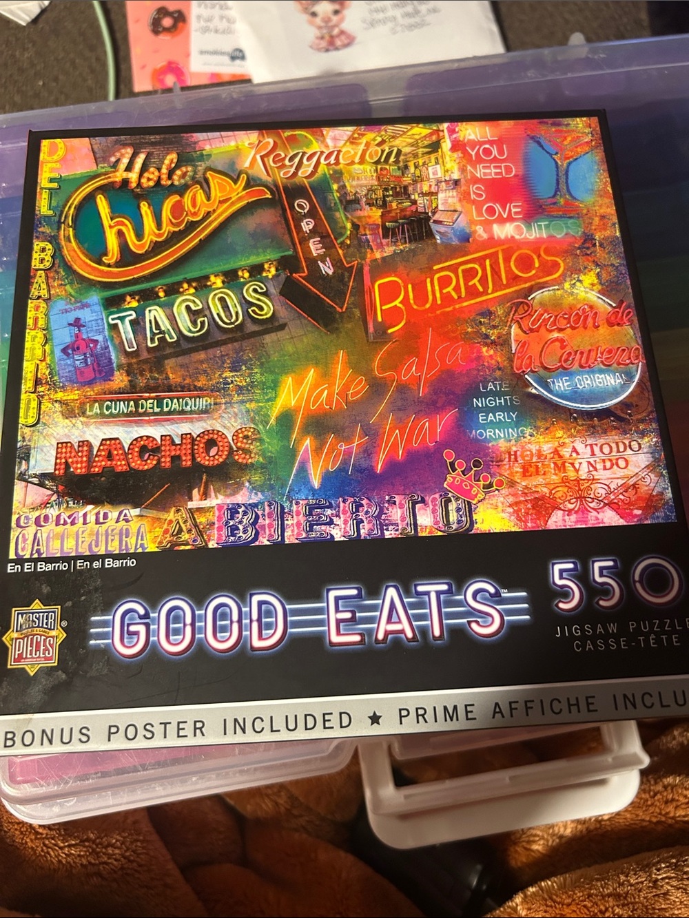 Good Eats 550-Piece Jigsaw Puzzle - Mexican Food Puzzle NIB never used
